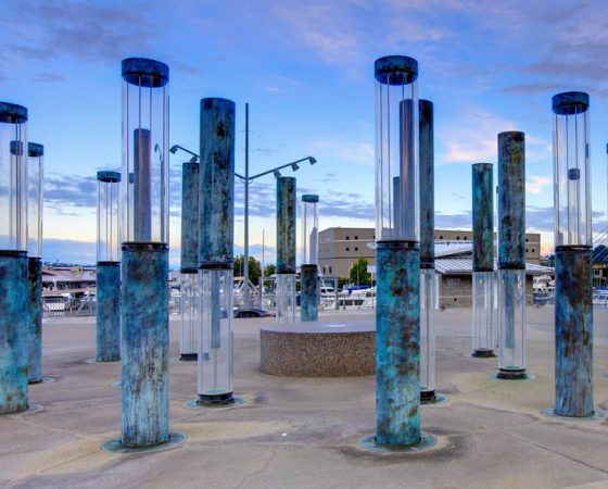 Downtown Tacoma Lantern Statues